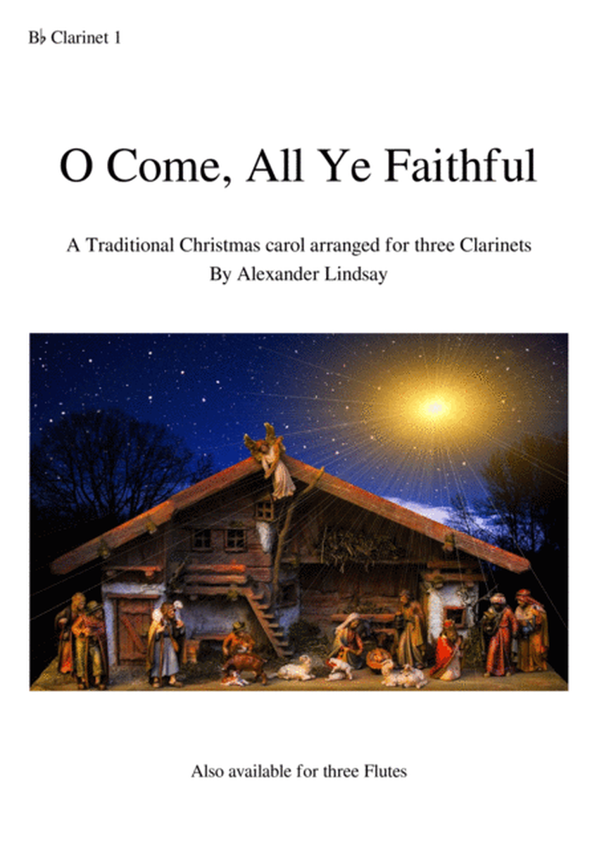 O Come, All Ye Faithful (for three Clarinets)