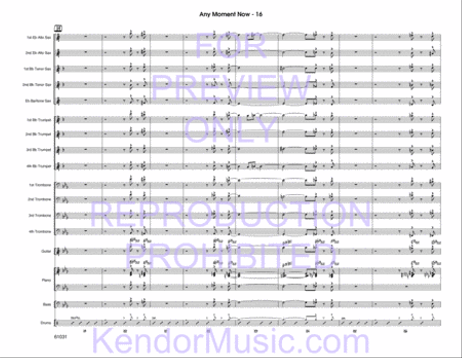 Any Moment Now Any Moment Now Jazz Ensemble scores gallery preview page 35