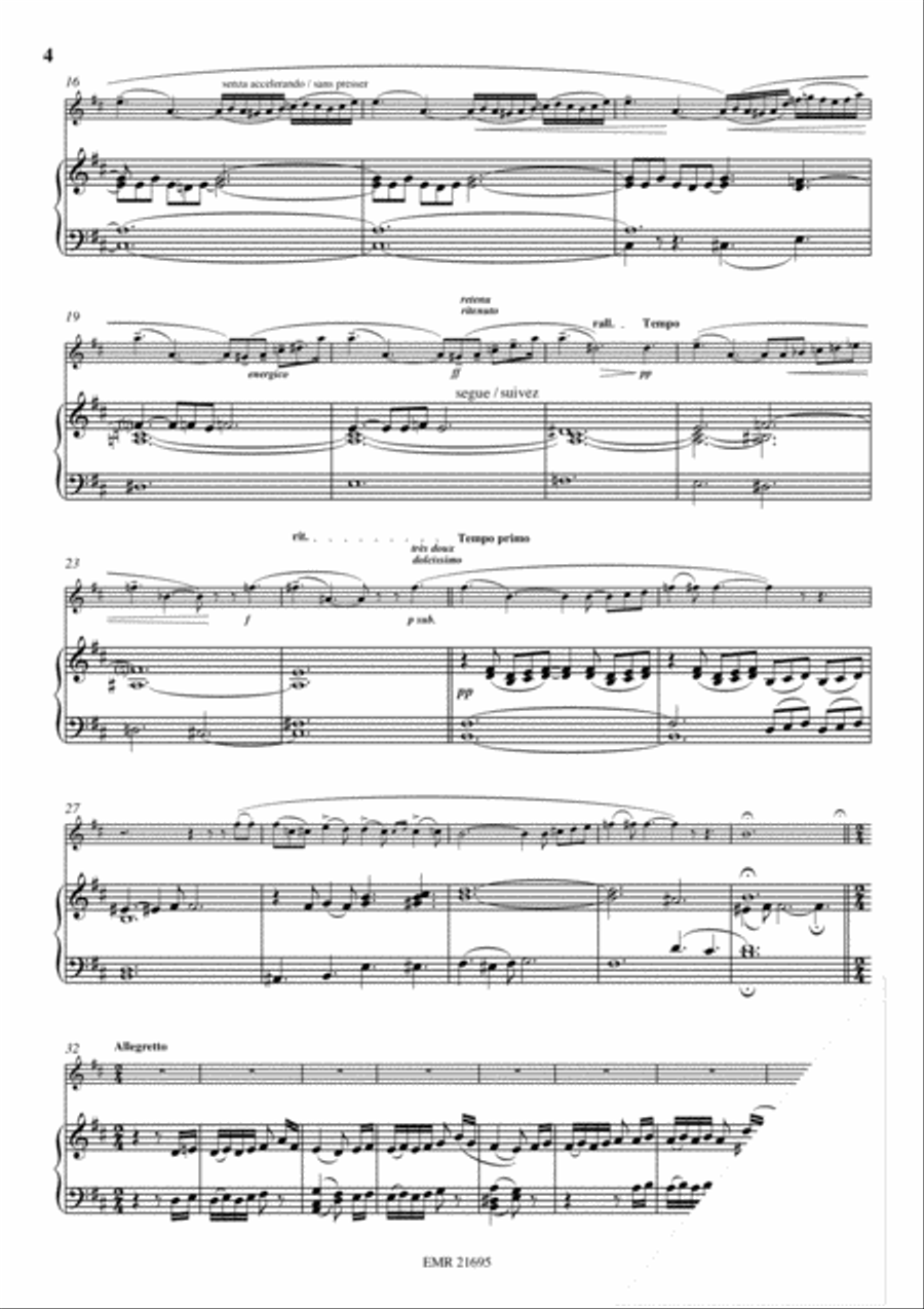 Andante et Allegretto Violin scores gallery preview page 4