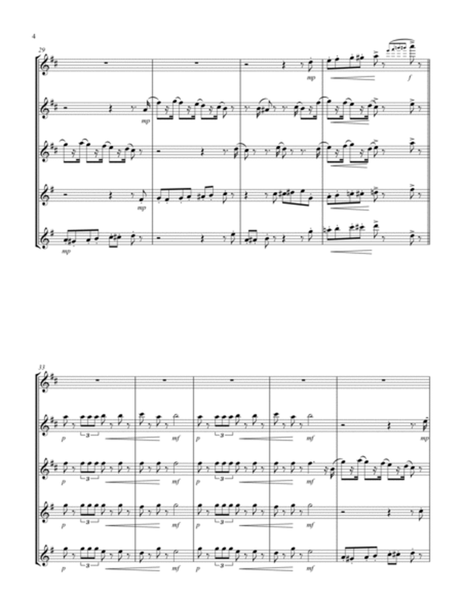 March (from "The Nutcracker Suite") (F) (Saxophone Quintet - 3 Alto, 2 Tenor)
