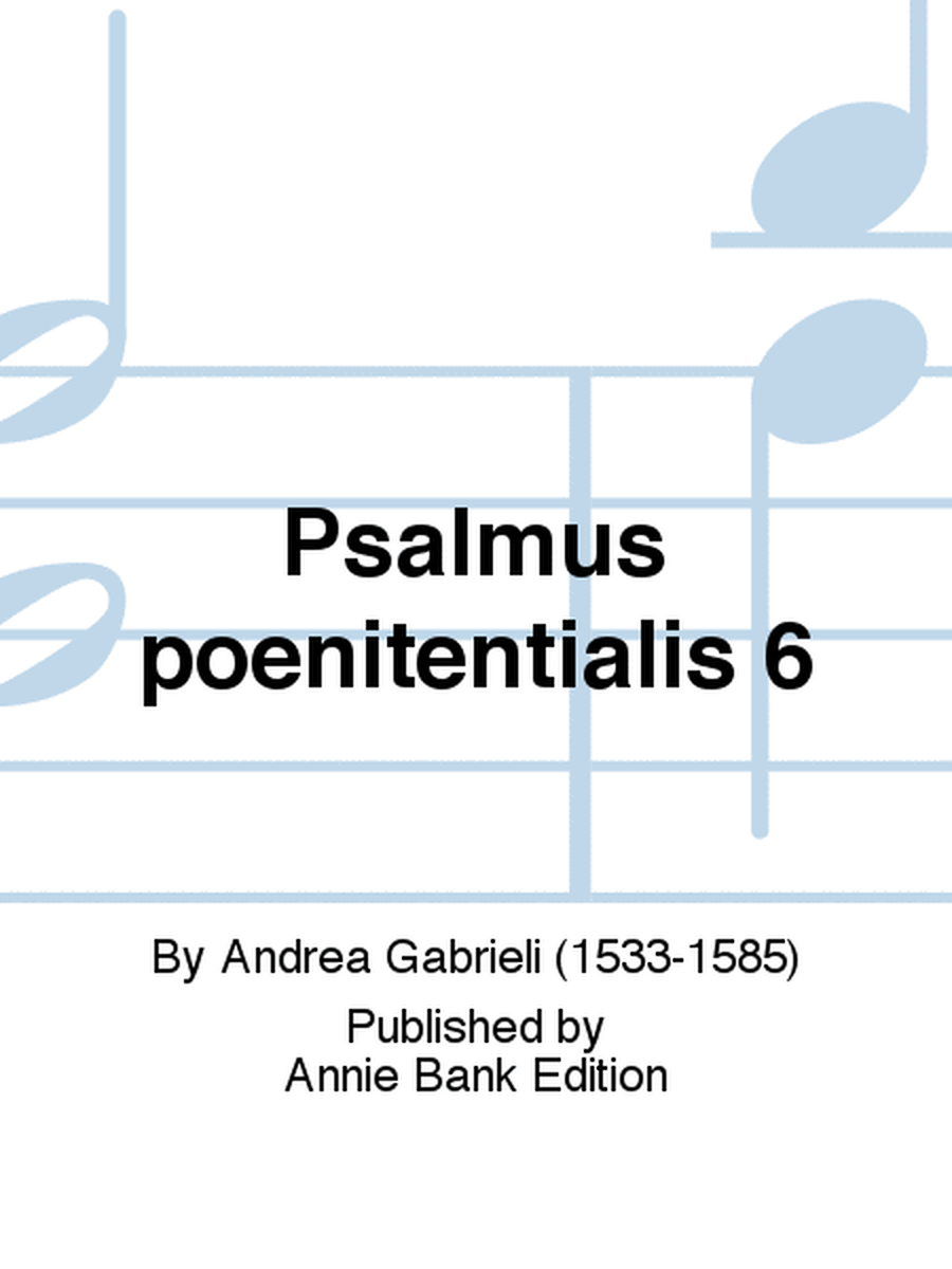 Psalmus poenitentialis 6