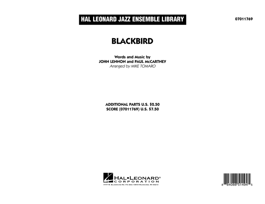 Blackbird - Conductor Score (Full Score)