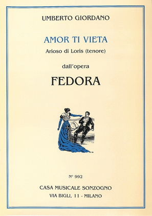 Fedora: Amor Ti Vieta (Tenore)