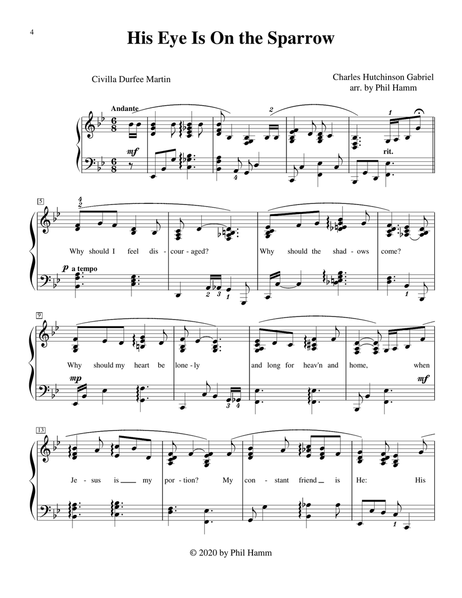 Jazzy Hymn Arrangements-Book Six Easy Piano scores gallery preview page 5