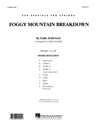 Book cover for Foggy Mountain Breakdown - Conductor Score (Full Score)