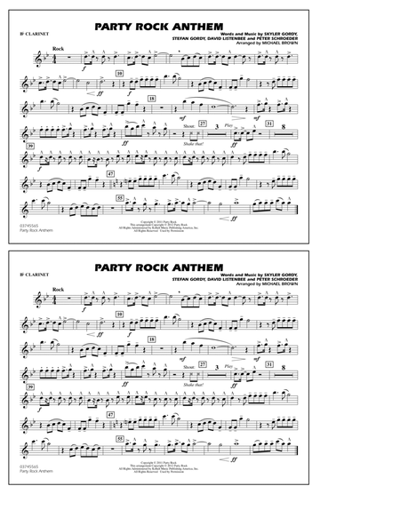Party Rock Anthem - Bb Clarinet