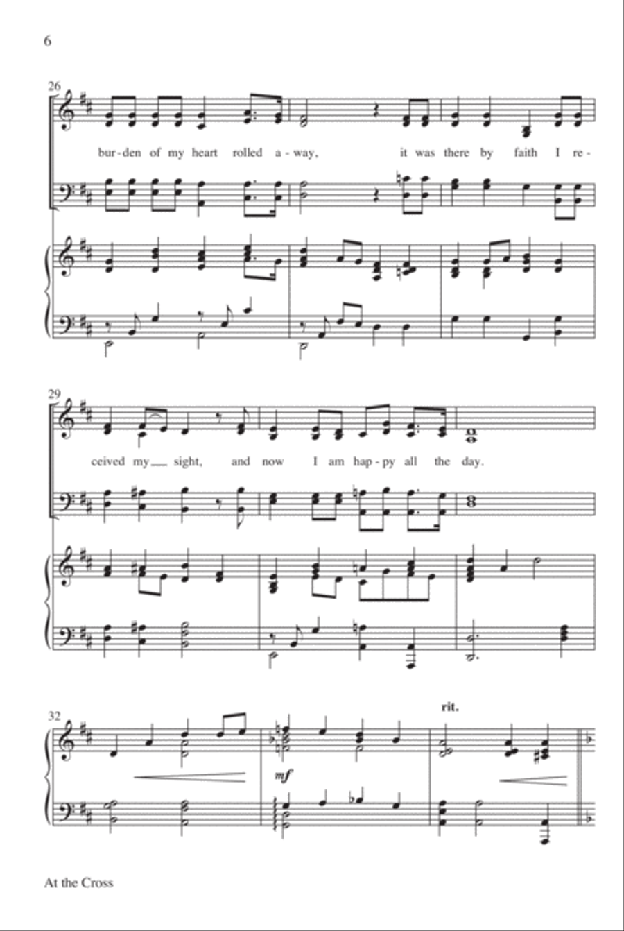 At the Cross 4-Part scores gallery preview page 7