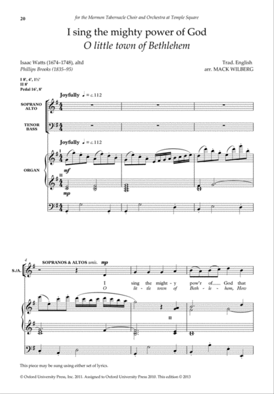 Mack Wilberg Anthems 4-Part scores gallery preview page 2