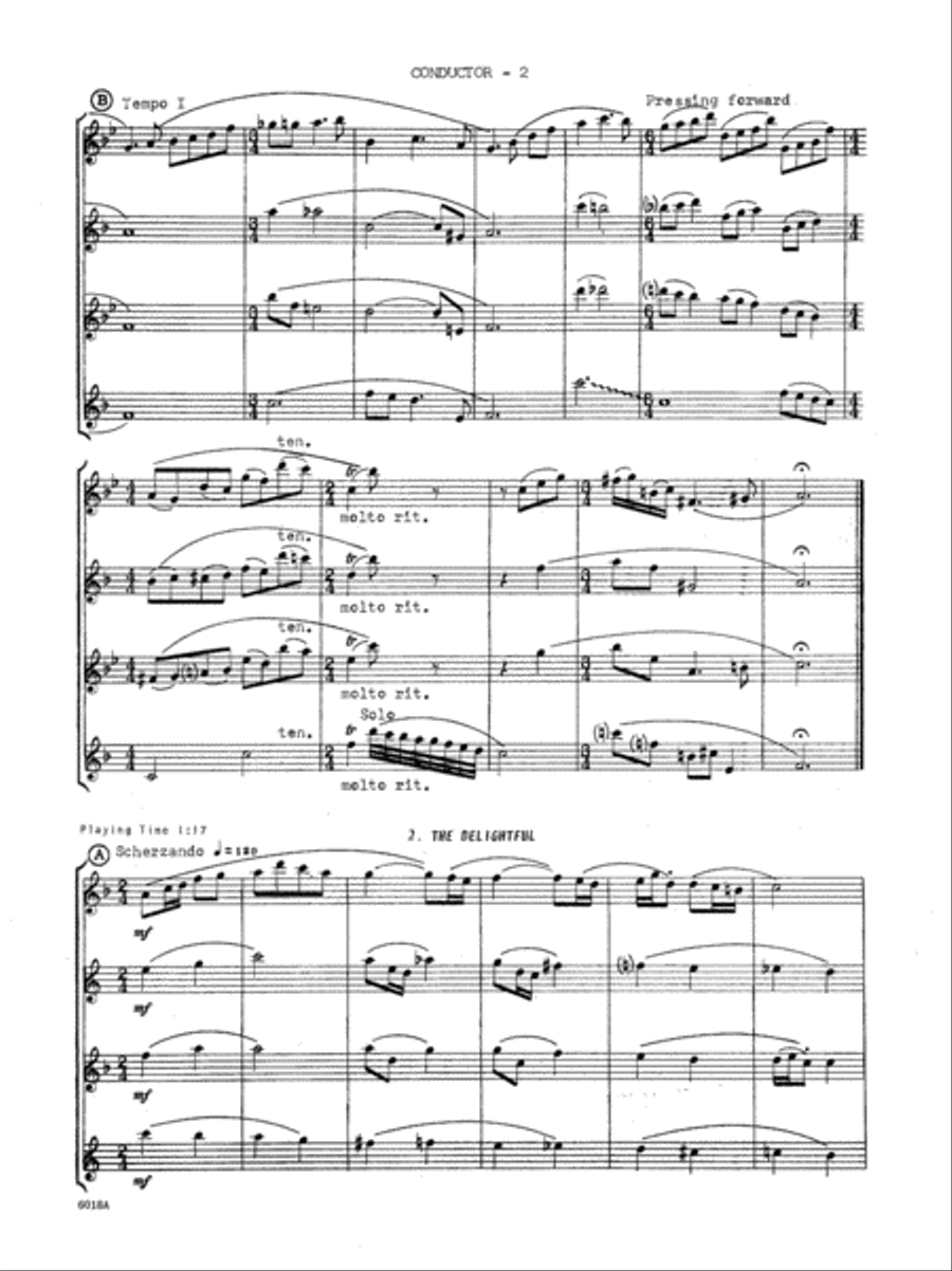 Study In Contrasts, A Study In Contrasts, A Saxophone Quartet scores gallery preview page 3