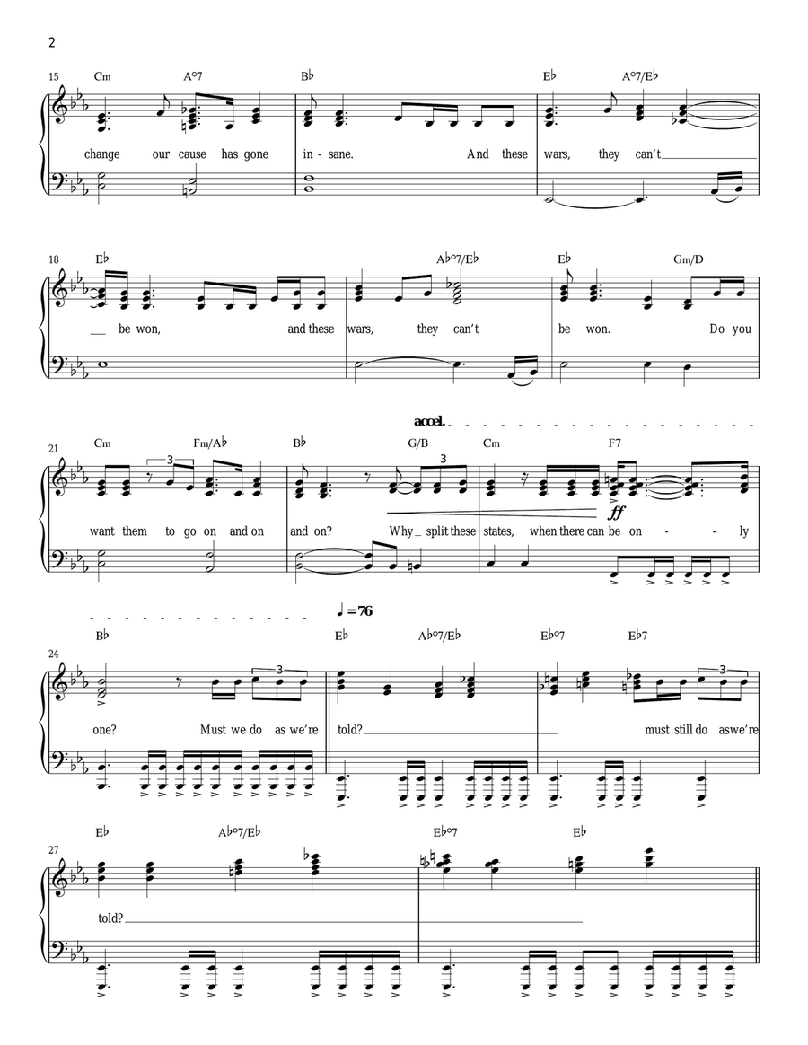 United States Of Eurasia (+ Collateral Damage) Easy Piano scores gallery preview page 2