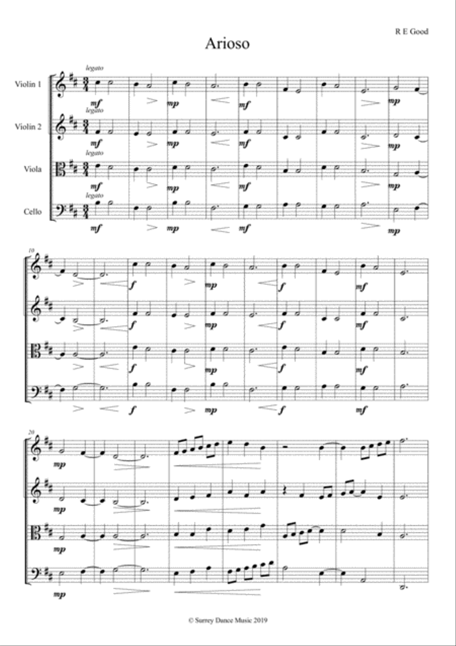 Arioso String Quartet scores gallery preview page 1