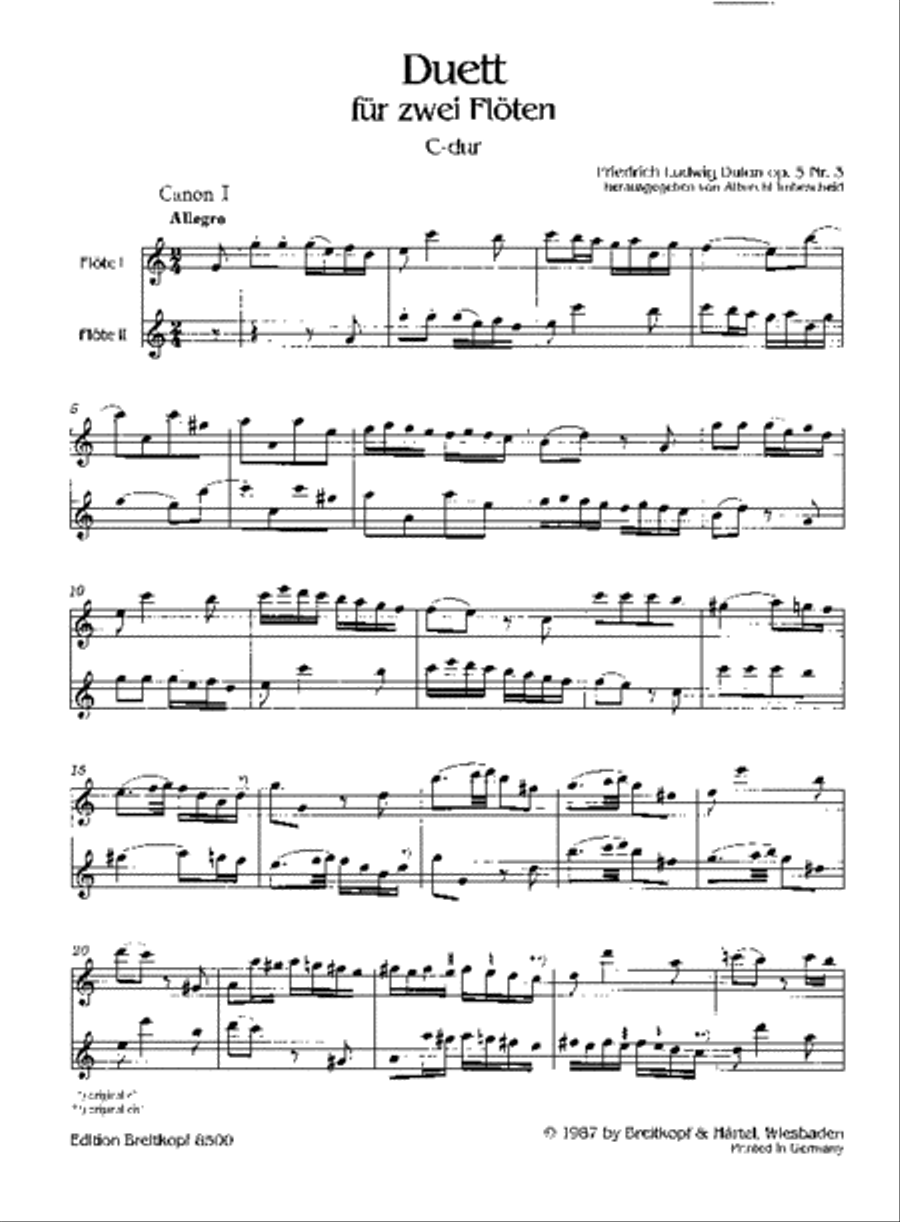 Duets Op. 5 Flute scores gallery preview page 2