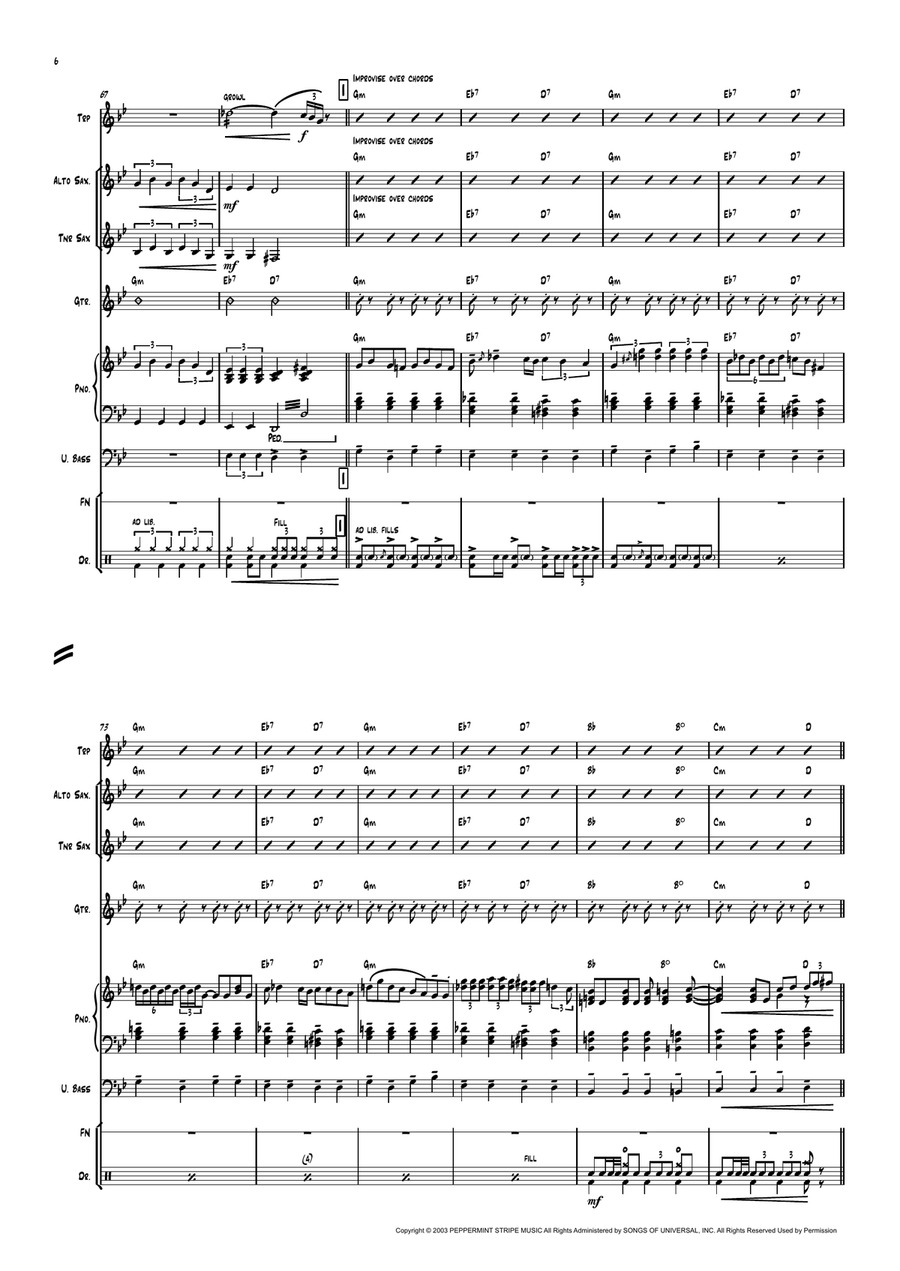 Seven Nation Army Piano, Vocal scores gallery preview page 6