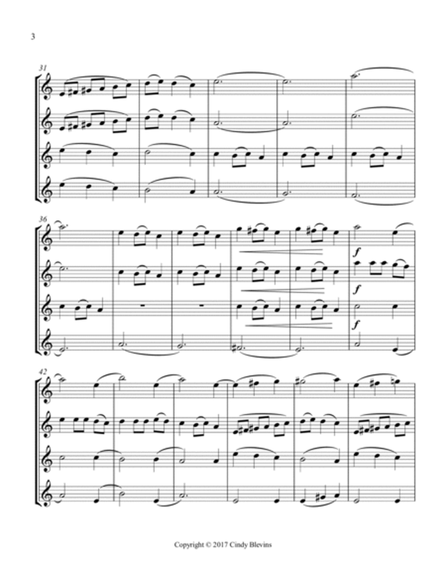 Carol of the Bells, for Clarinet Quartet image number null