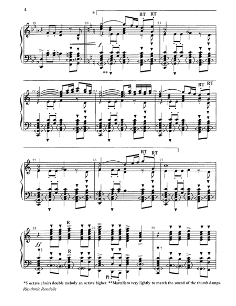 Rhythmic Rondelle-Digital Download Handbell Choir scores gallery preview page 4