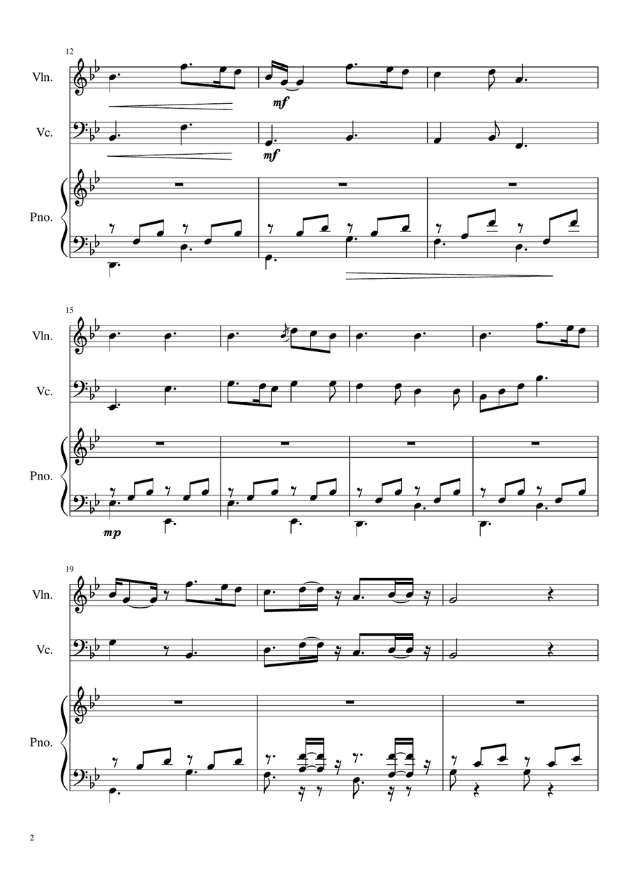 A Thousand Years Chamber Orchestra scores gallery preview page 3