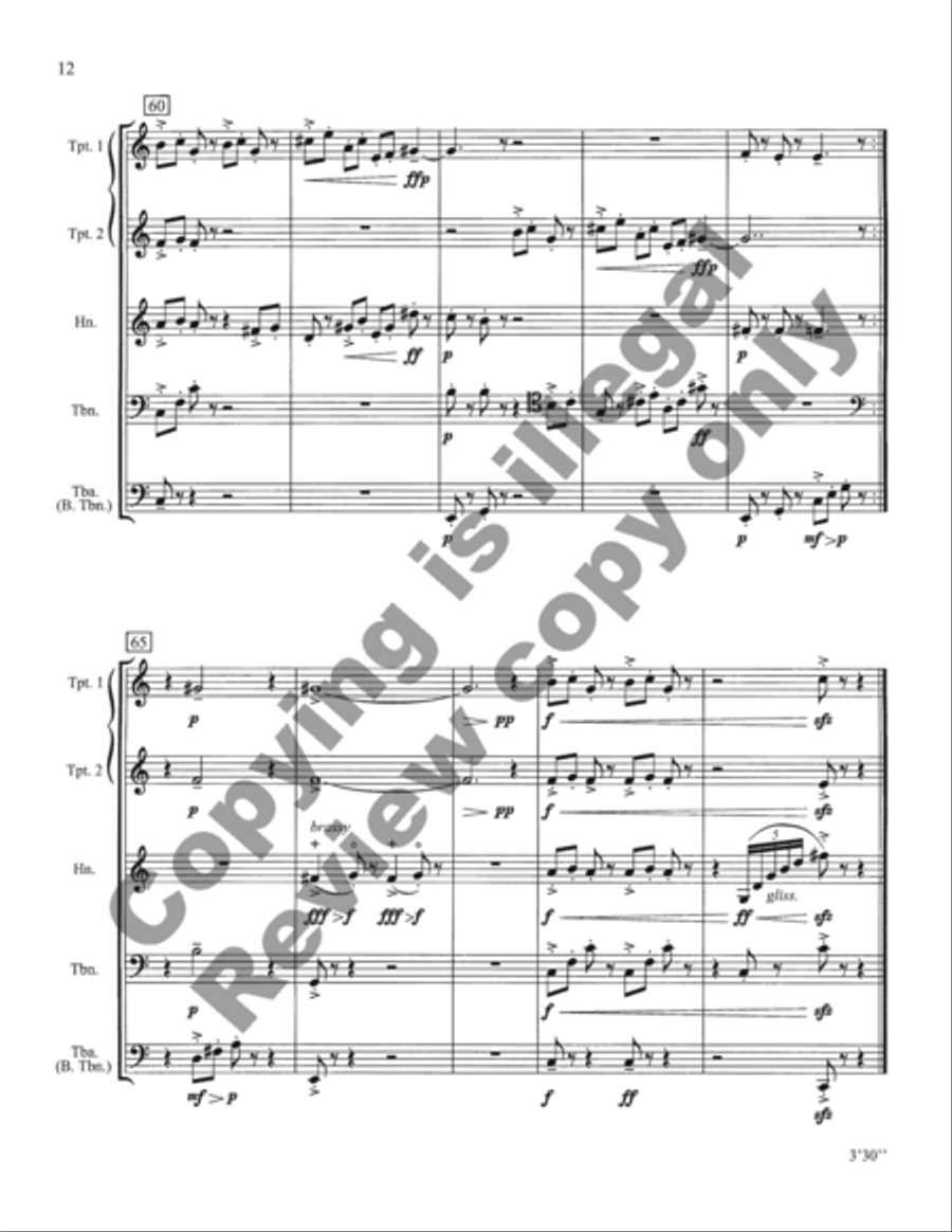 Inaugural Marches Inaugural Marches Brass Quintet scores gallery preview page 27