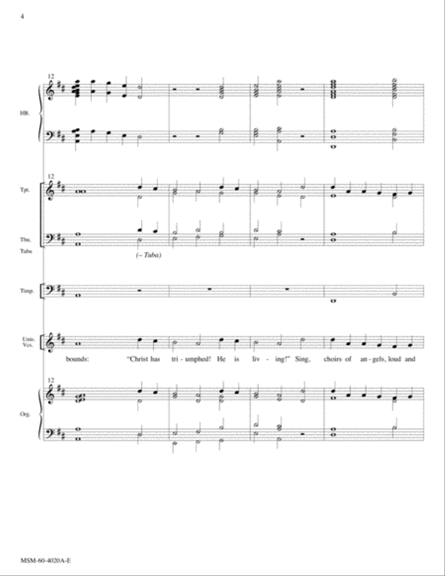 Now All the Vault of Heaven Resounds Choir scores gallery preview page 4