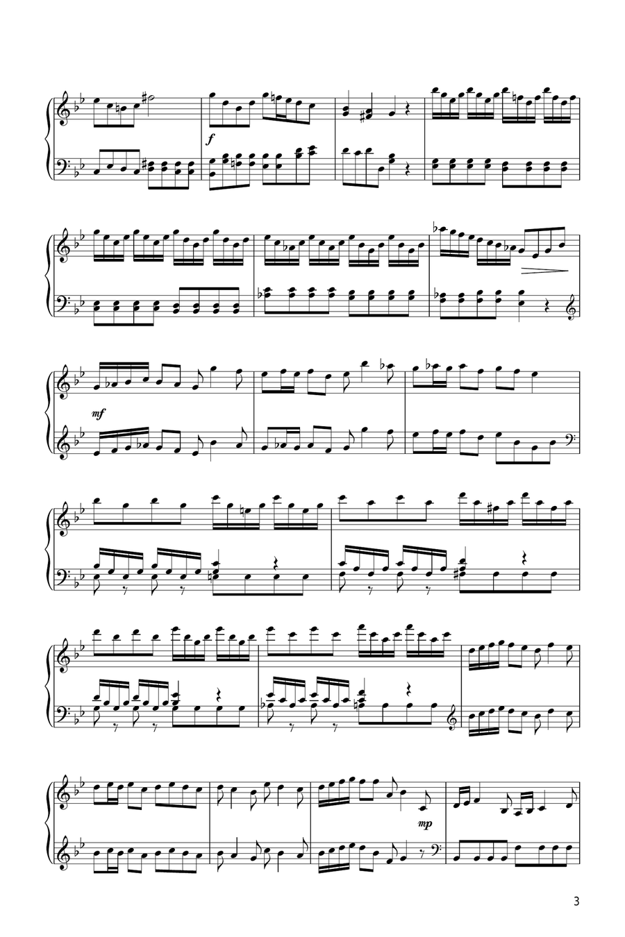 The Arrival Of The Queen Of Sheba (from Solomon) Piano Solo scores gallery preview page 3