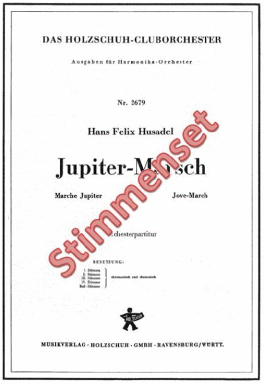 Jupiter Marsch Accordion Orchestra scores gallery preview page 1