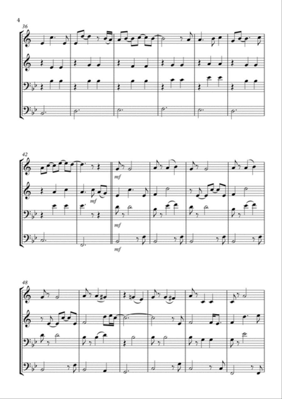 Weekend In New England Brass Quartet scores gallery preview page 4