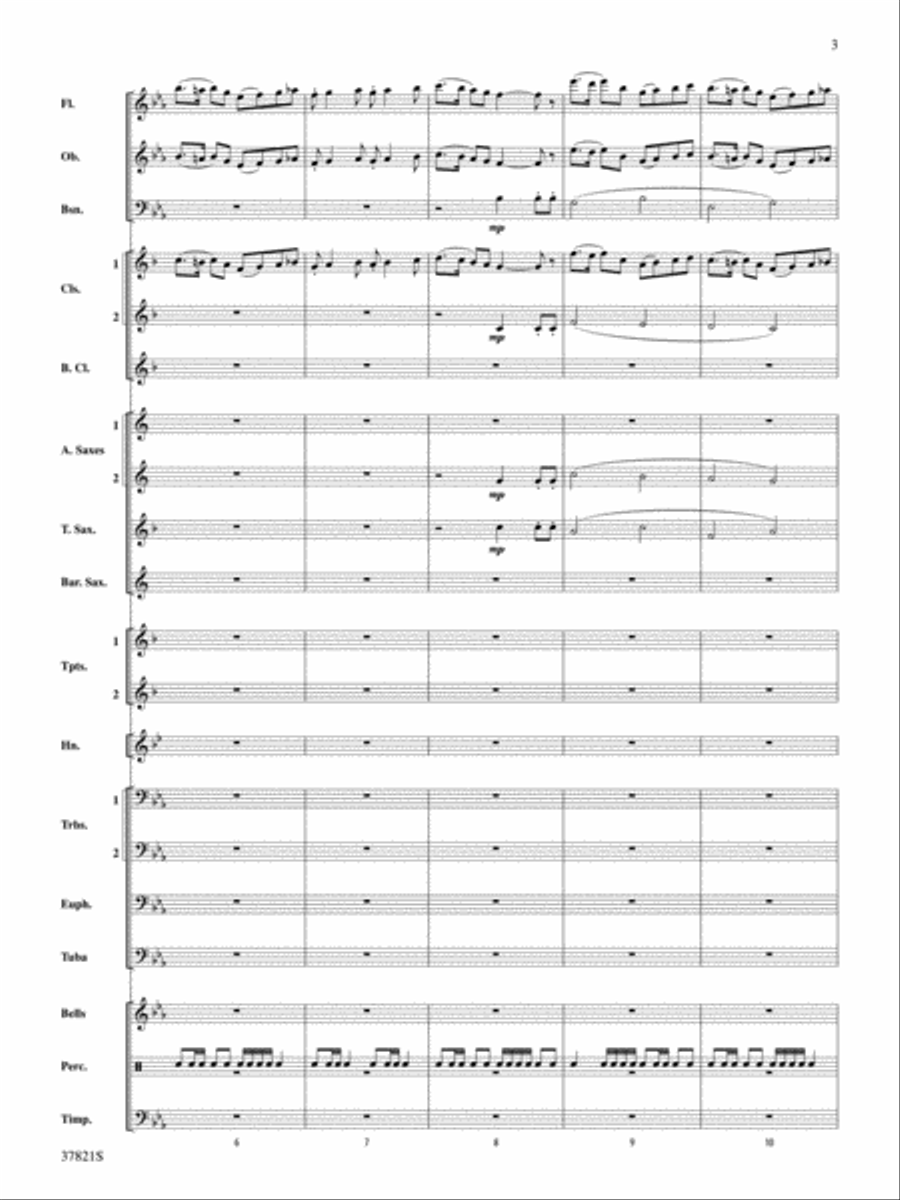 Blalock Canyon March: Score Concert Band scores gallery preview page 3