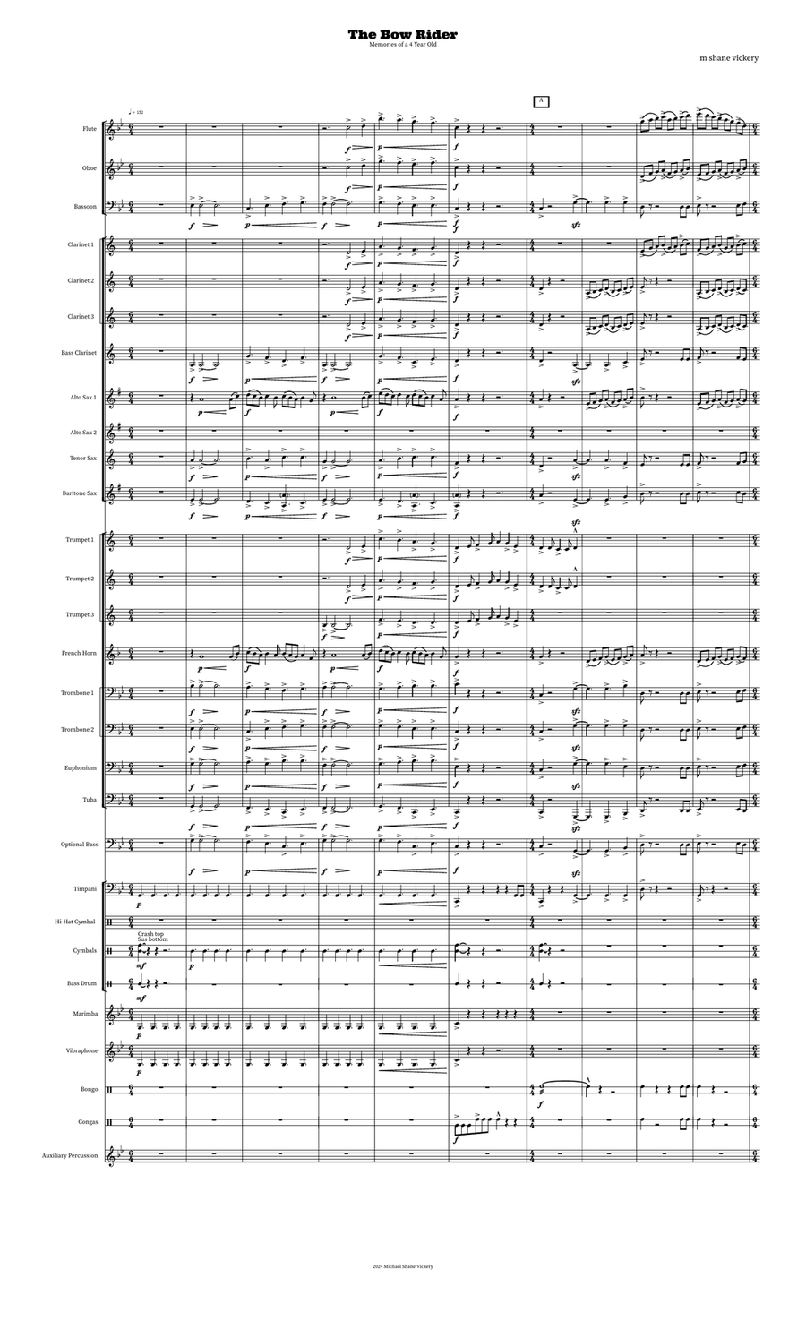 The Bow Rider Concert Band scores gallery preview page 3