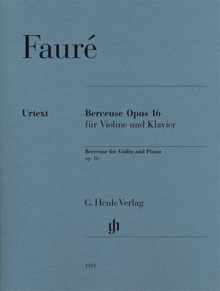 Book cover for Berceuse, Op. 16
