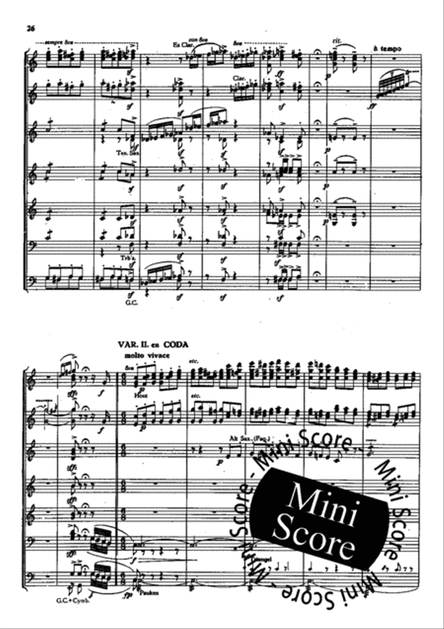 Piet Hein Rhapsodie Concert Band scores gallery preview page 28