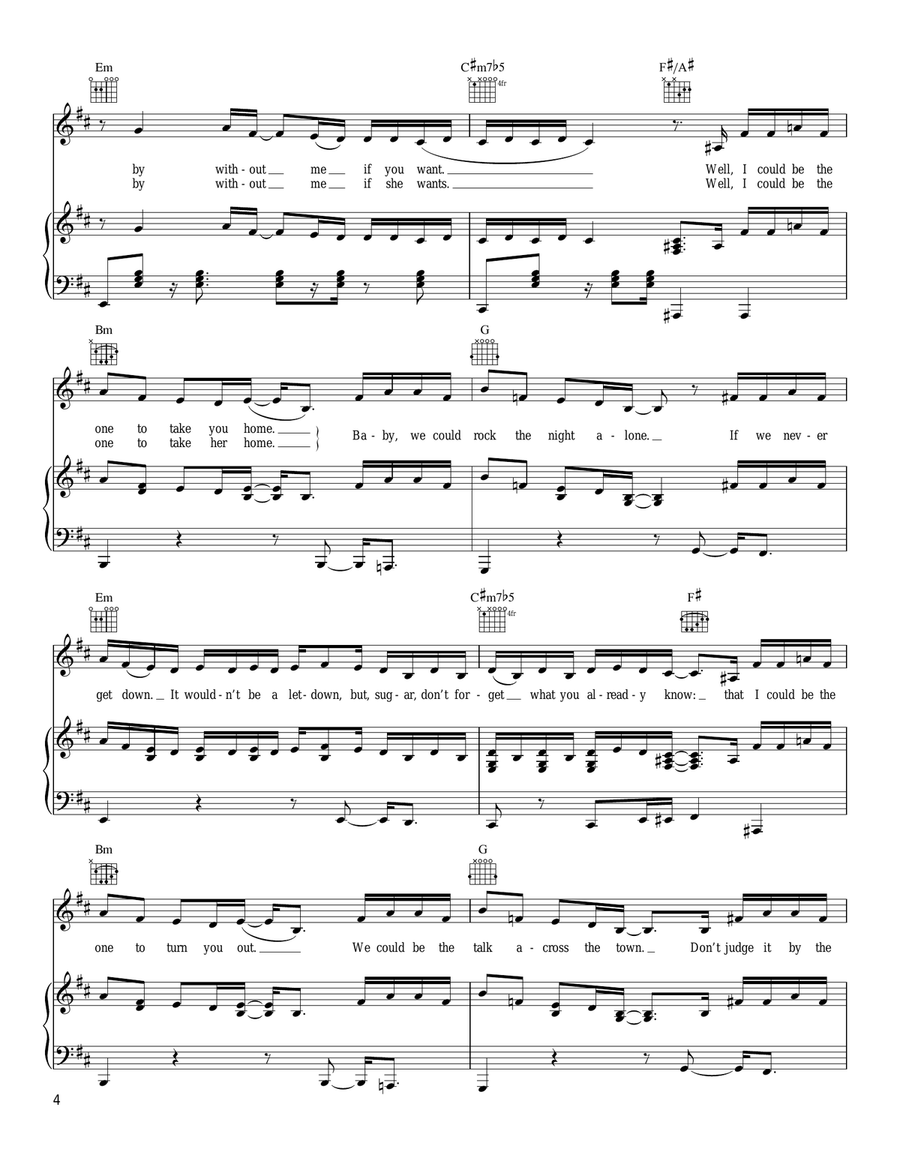 Geek In The Pink Piano, Vocal, Guitar scores gallery preview page 4