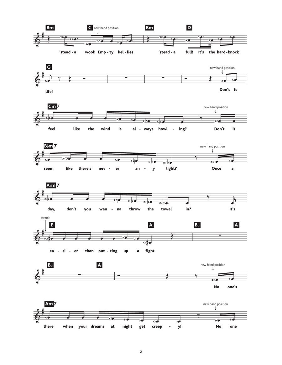 It's The Hard-Knock Life (from Annie) Piano Solo scores gallery preview page 2
