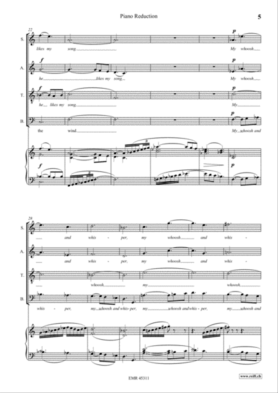 The Song Of Man The Song Of Man 4-Part scores gallery preview page 5