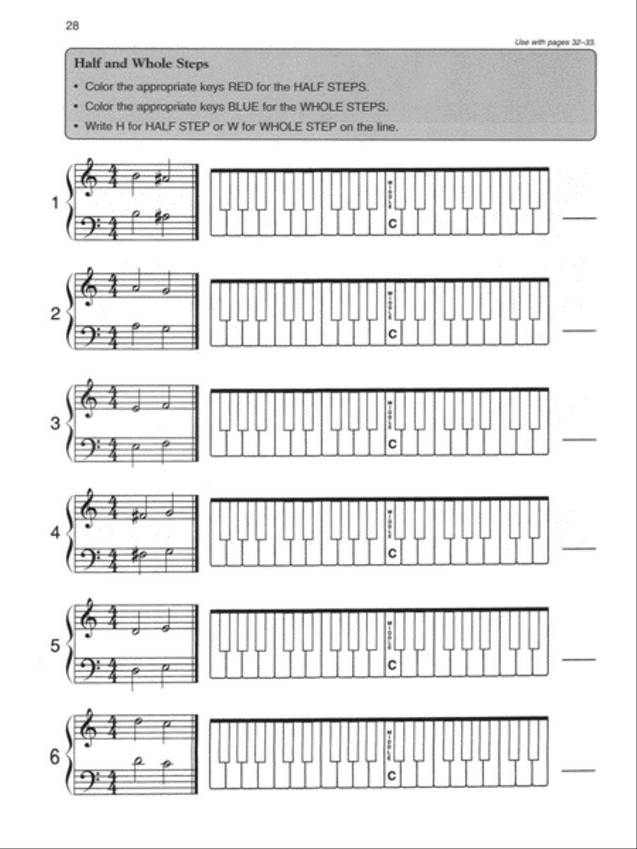 Alfred's Basic Piano Prep Course Activity & Ear Training, Book D Piano Method scores gallery preview page 3