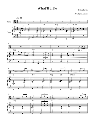 What'll I Do (Viola Solo and Piano)