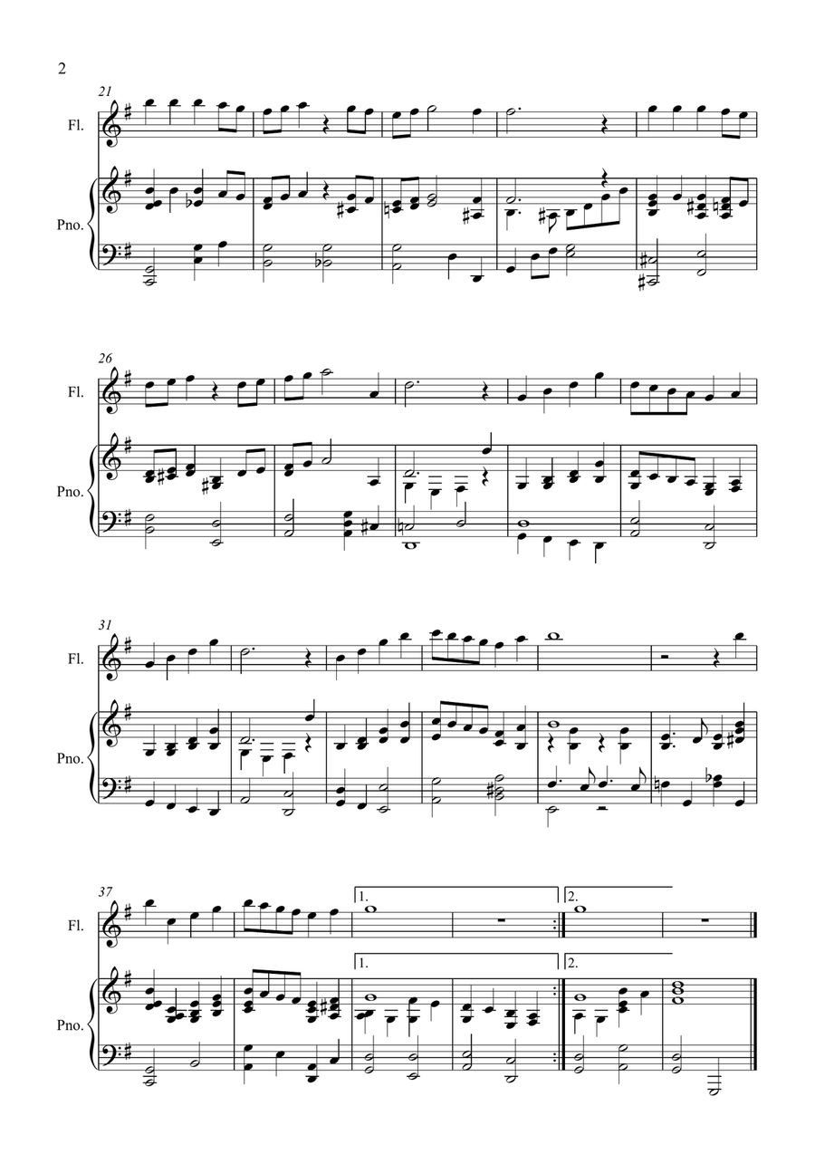 Have Yourself A Merry Little Christmas Flute Solo scores gallery preview page 2