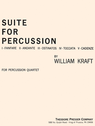 Book cover for Suite for Percussion