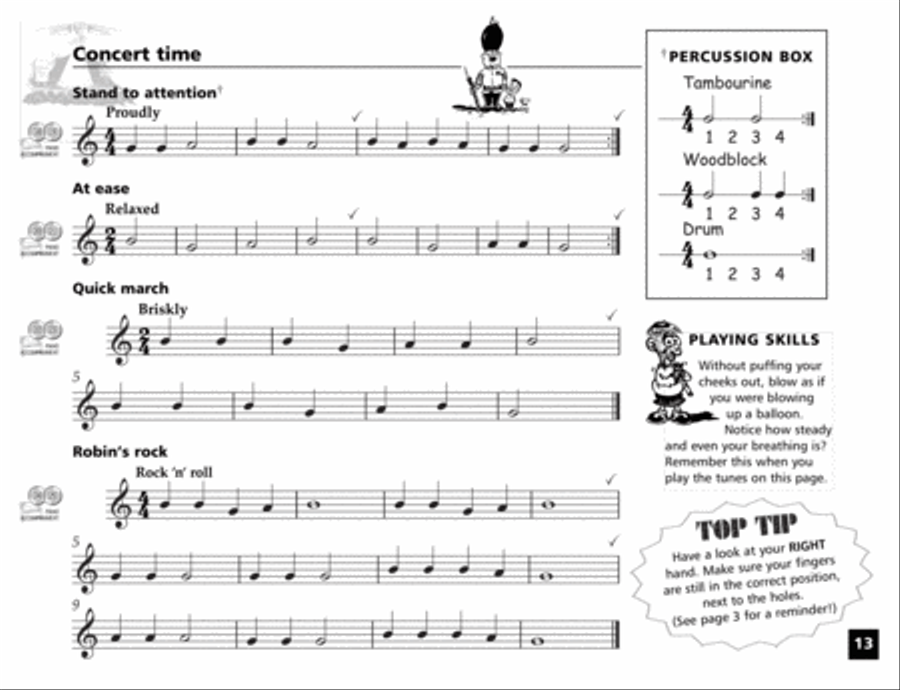 RecorderWorldA Student's Book, Book 1 Recorder scores gallery preview page 3