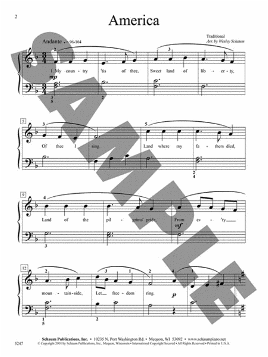 America Piano Method scores gallery preview page 2
