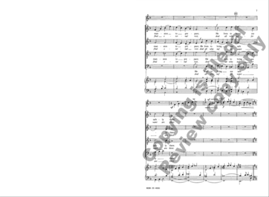 I Know That My Redeemer Lives (Jesus Shall Reign) 4-Part scores gallery preview page 7