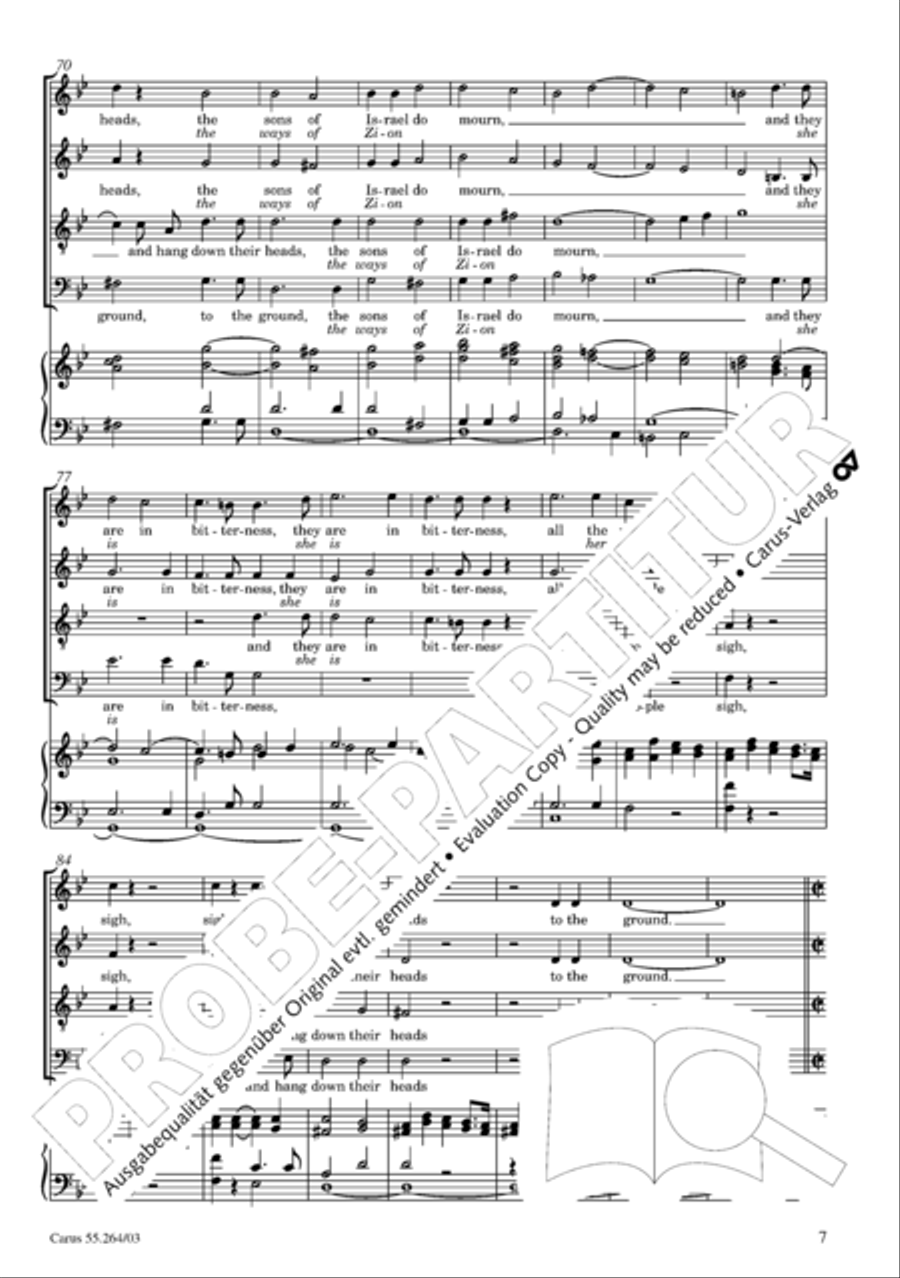 Israel in Egypt - Part I 4-Part scores gallery preview page 12