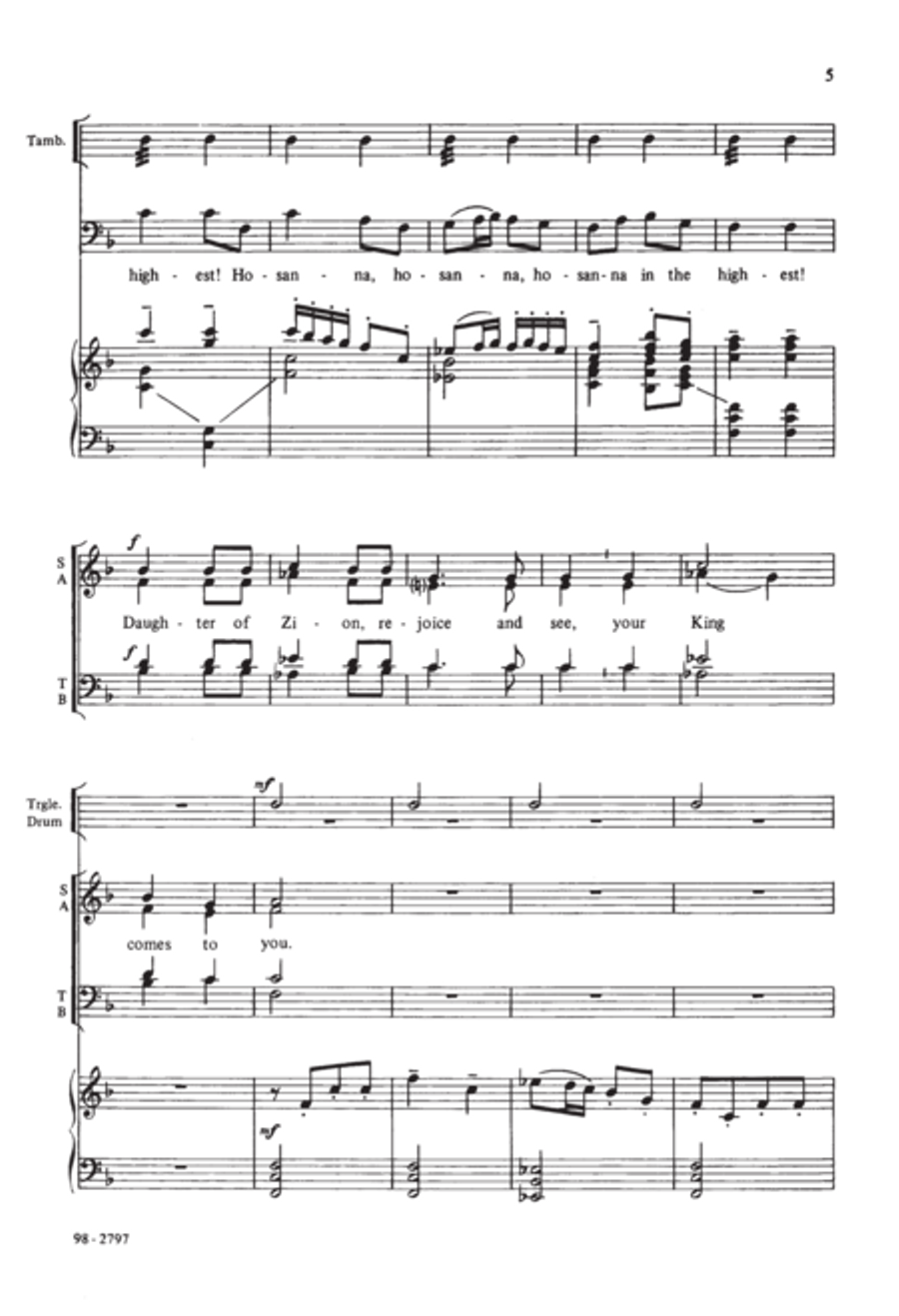 Hosanna in the Highest 4-Part scores gallery preview page 4