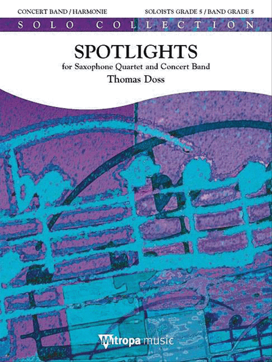 Spotlights Sc/pts For Saxophone Quartet And Concert Band Concert Band scores gallery preview page 1
