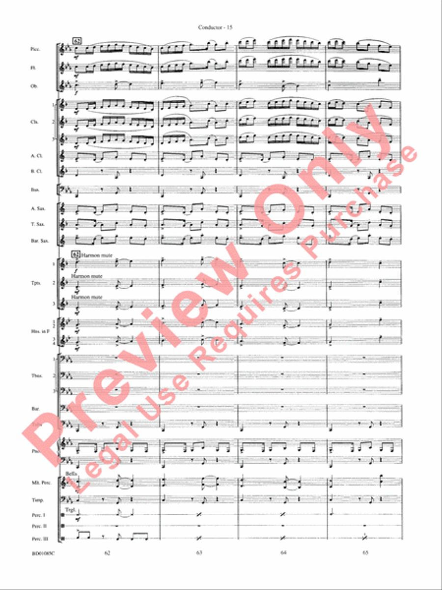 The Ascension Concert Band scores gallery preview page 18