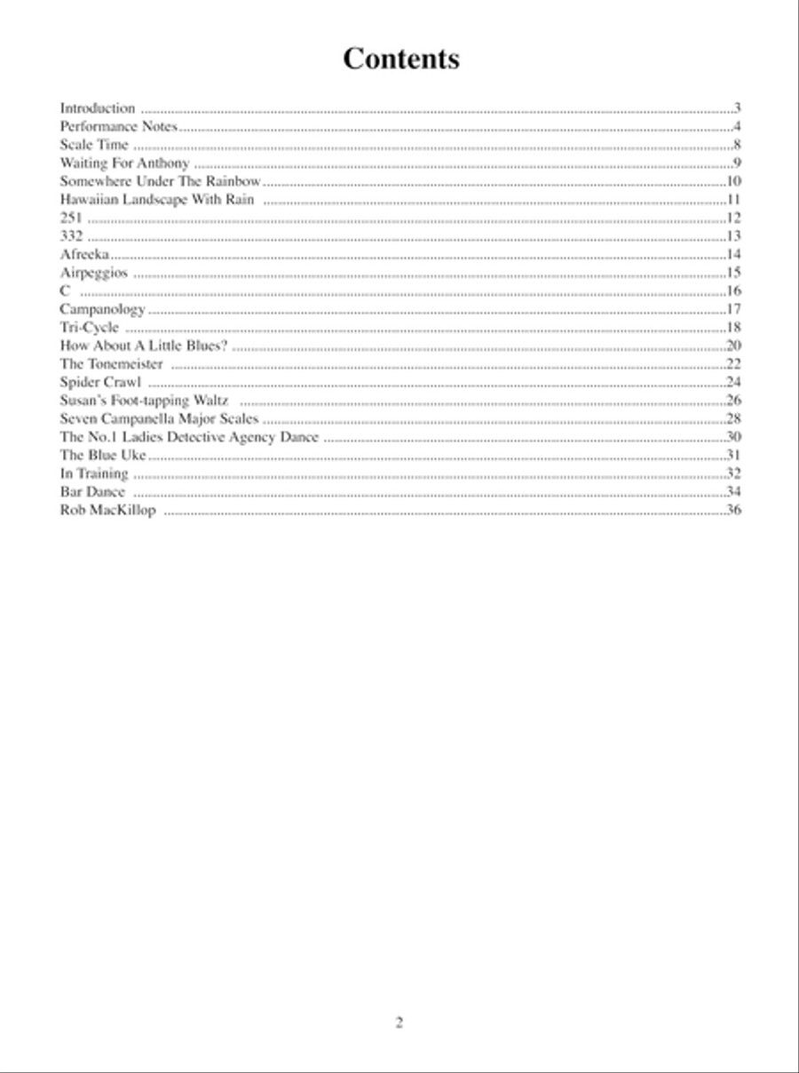 20 Progressive Fingerstyle Studies for Uke Ukulele scores gallery preview page 3