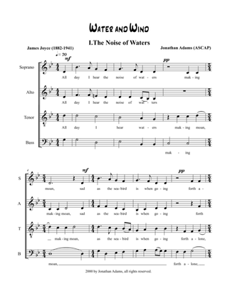 Book cover for Water and Wind - I. The Noise of Waters