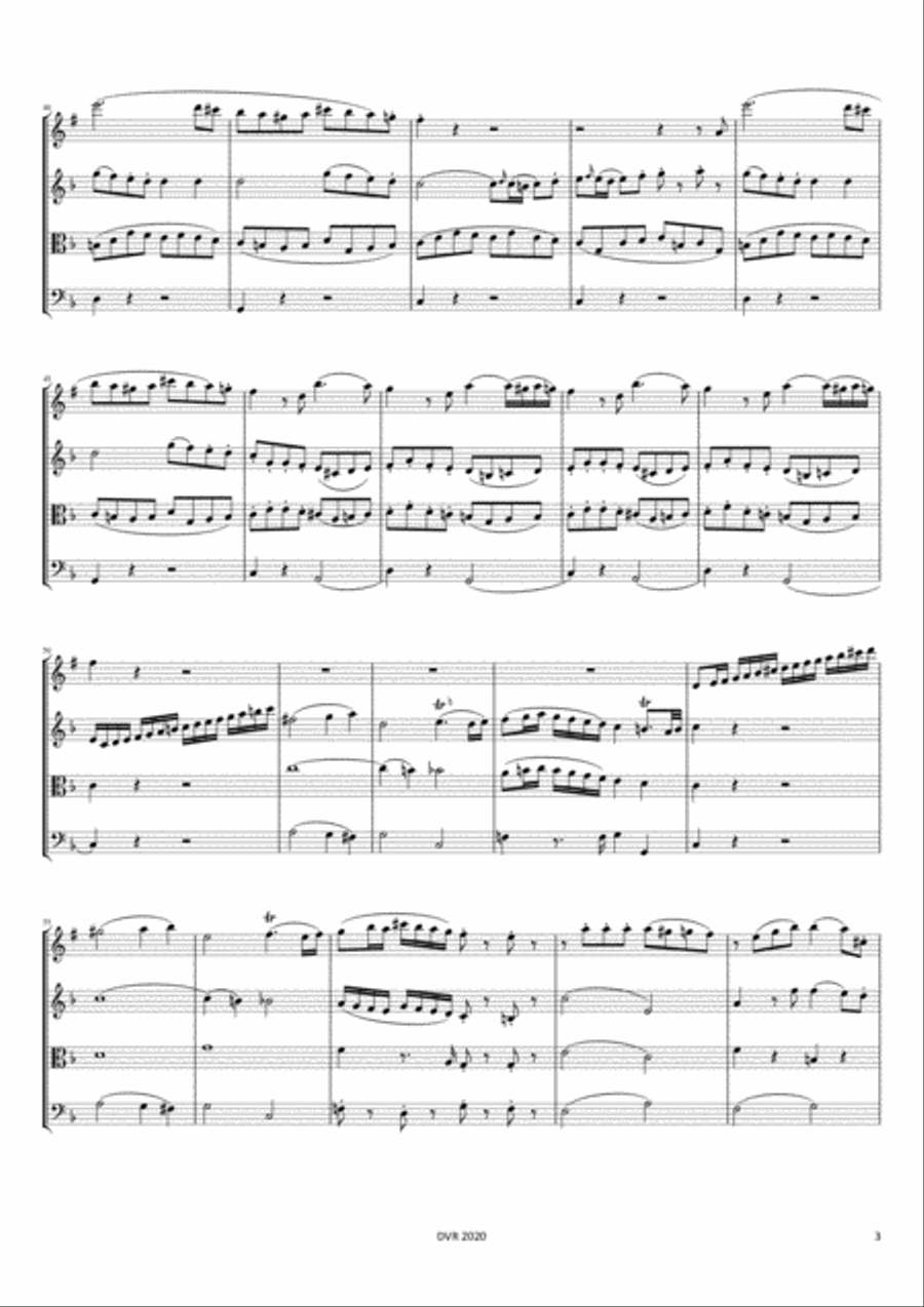 Mozart - Clarinet Quartet Kv370 with String Trio (from Oboe Quartet) Small Ensemble scores gallery preview page 5