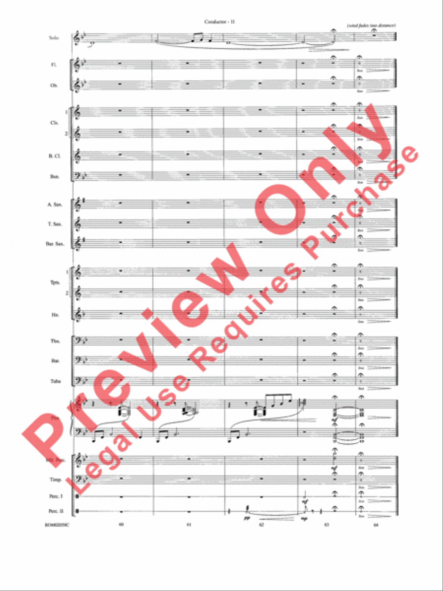 All Is Calm (Based on Silent Night) Concert Band scores gallery preview page 13