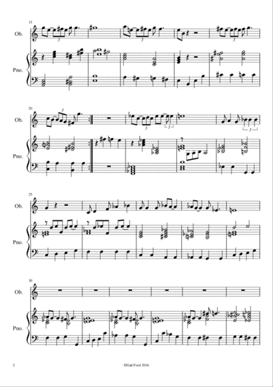 Introspective Oboe Solo scores gallery preview page 2