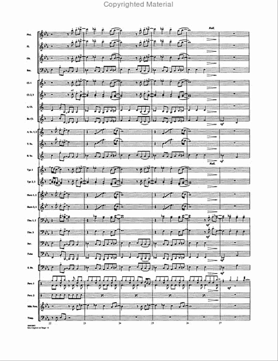 Eric Clapton on Stage Eric Clapton on Stage Concert Band scores gallery preview page 4