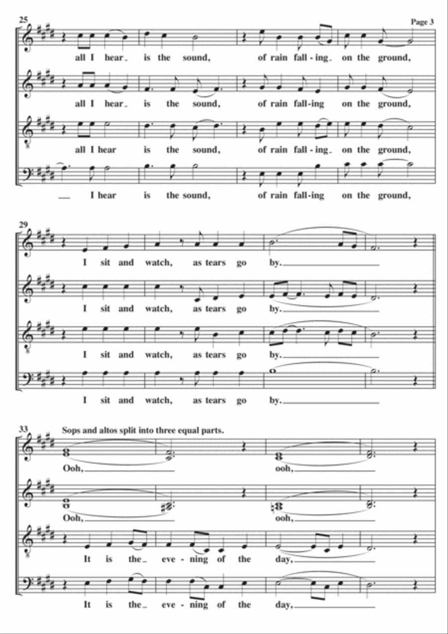 As Tears Go By 4-Part scores gallery preview page 3